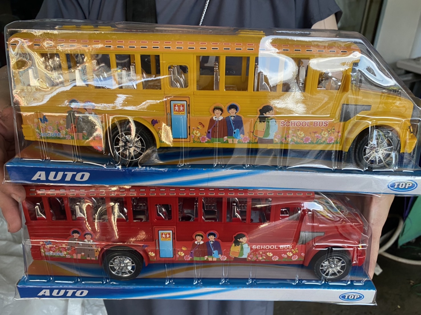 BF082510 ของเล่นเด็กรถโรงเรียนนเล่นมือ รถของเล่นฝาครอบ ปลีกคันละ