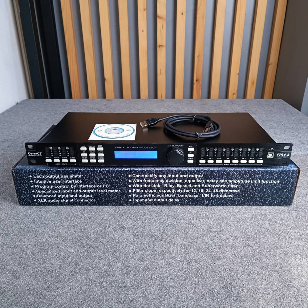 CEANCE FIR4.8 Digital Speaker Controller รุ่นใหม่ ครอสดิจิตอล 4 in 8 out Ce-anCe FIR 4.8 CE ANCE เอไอ-ไพศาล