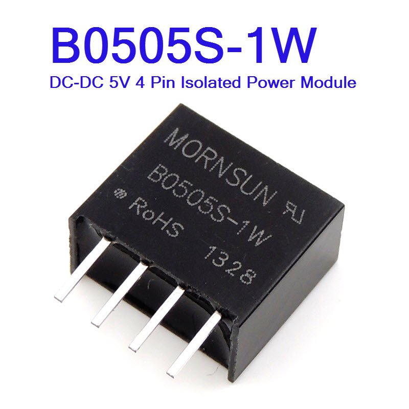 B0505S-1W DC-DC 5V 4 Pin Isolated Power Module (1KVDC Isolation)