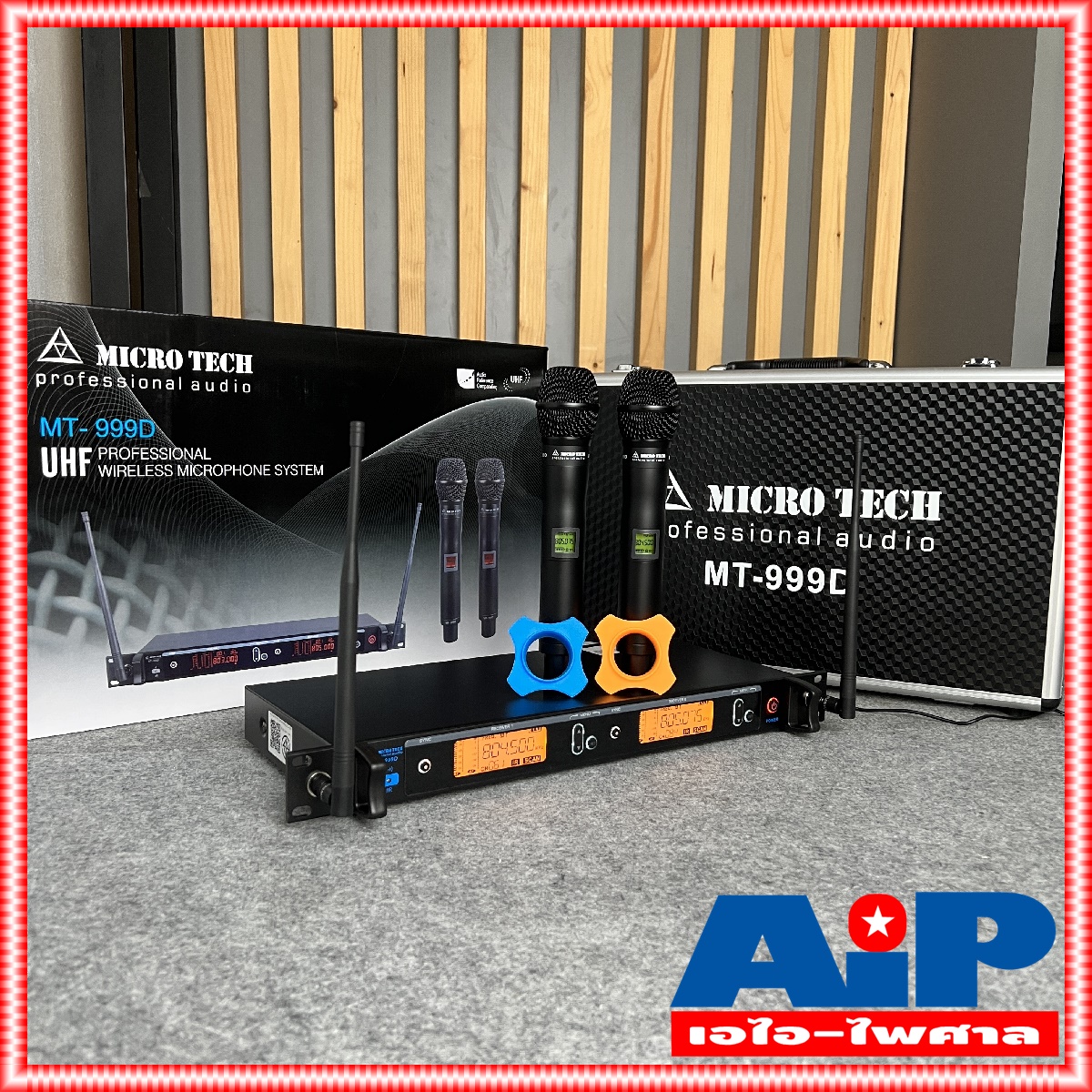 yyy ความถี่ใหม่ กสทช MICROTECH MT999D ไมค์ลอยมือถือคู่UHF ไมค์ลอยคู่ ไมค์คาราโอเกะ MT-999D แถม อุปกรณ์ย้ายเสา กระเป๋าเก็บไมค์ MT 999 D MT999 D MICRO TECH ไมโครเทค ล๊อตใหม่ความถี่ 694-703 / 748-758 HZ