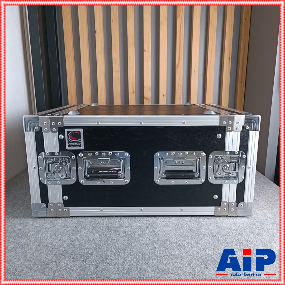 COMPACT B-6U สีดำ RACK ลึก21นิ้ว แร็ค กล่องใส่เครื่องเสียง กล่องแร็คสีดำ แร็คลึก21นิ้ว RACK6U เอไอ-ไพศาล