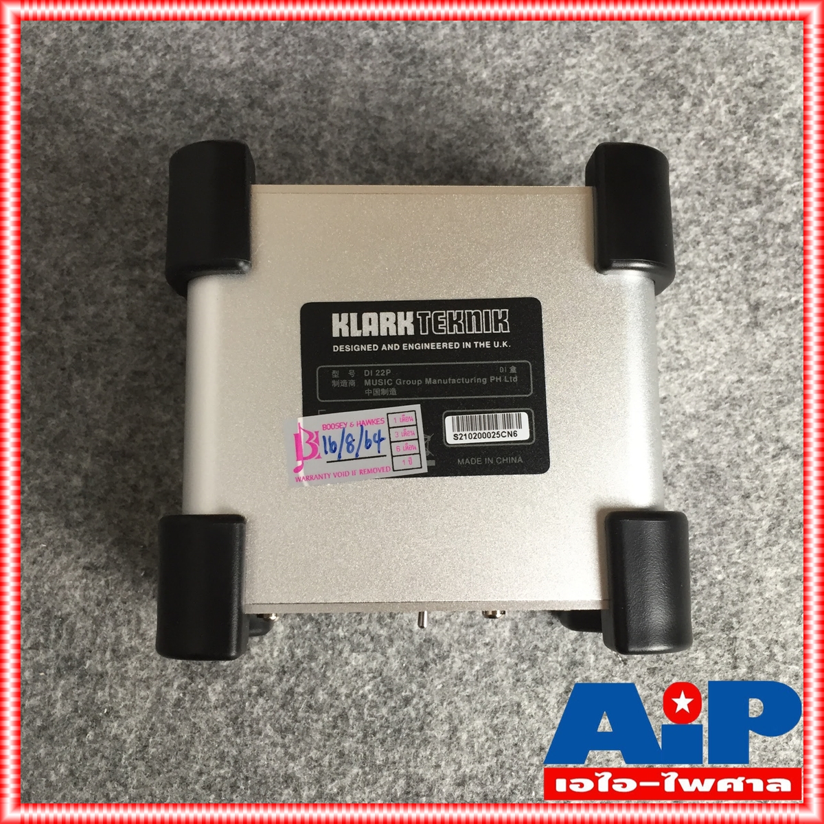 KLARK TEKNIK Di-22P Passive Stereo DI Box Fully transformer isolated แบบ Passive และ RCA unbalanced Di 22P Di22P เอไอ-ไพศาล +++