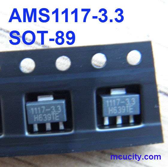 AMS1117- 3.3V 1117-3.3 (SOT-89) 500mA Low-Dropout Linear Regulator