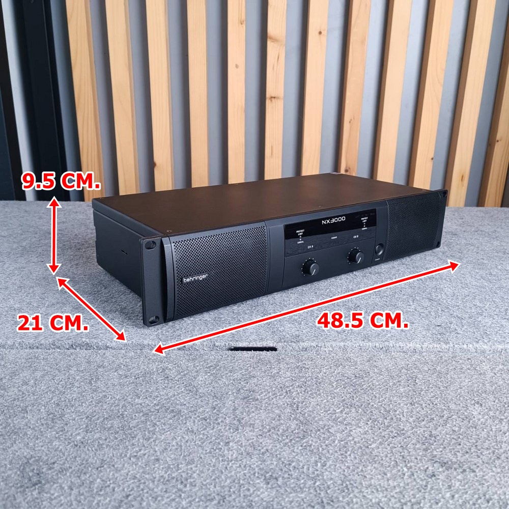 BEHRINGER NX-3000 POWERAMP ของแท้ NX3000 POWER AMP เพาเวอร์แอมป์ Class D มีกำลังขับ 2 x 1500 วัตต์ into 2 Ohms +++