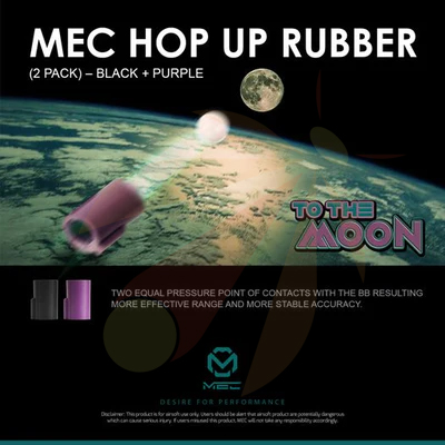 MEC GBB Hop Up Rubber (2pack - Black + Purple)