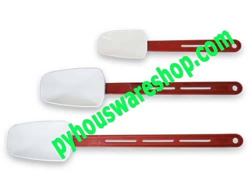 ไม้พายทนความร้อนทรงทัพพีด้ามไนล่อนสีแดง,High Heat Spoon-Shaped Spatula,ไม้พายซิลิโคนทนความร้อน300องศาC,ทนร้อน600องศาฟาเรนไฮต์