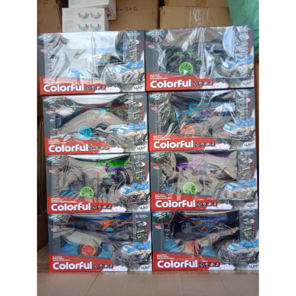 UJ99-T180-3 ของเล่นเด็กรถบังคับ 360 องศาพ่นควันไอน้ำ คันละ