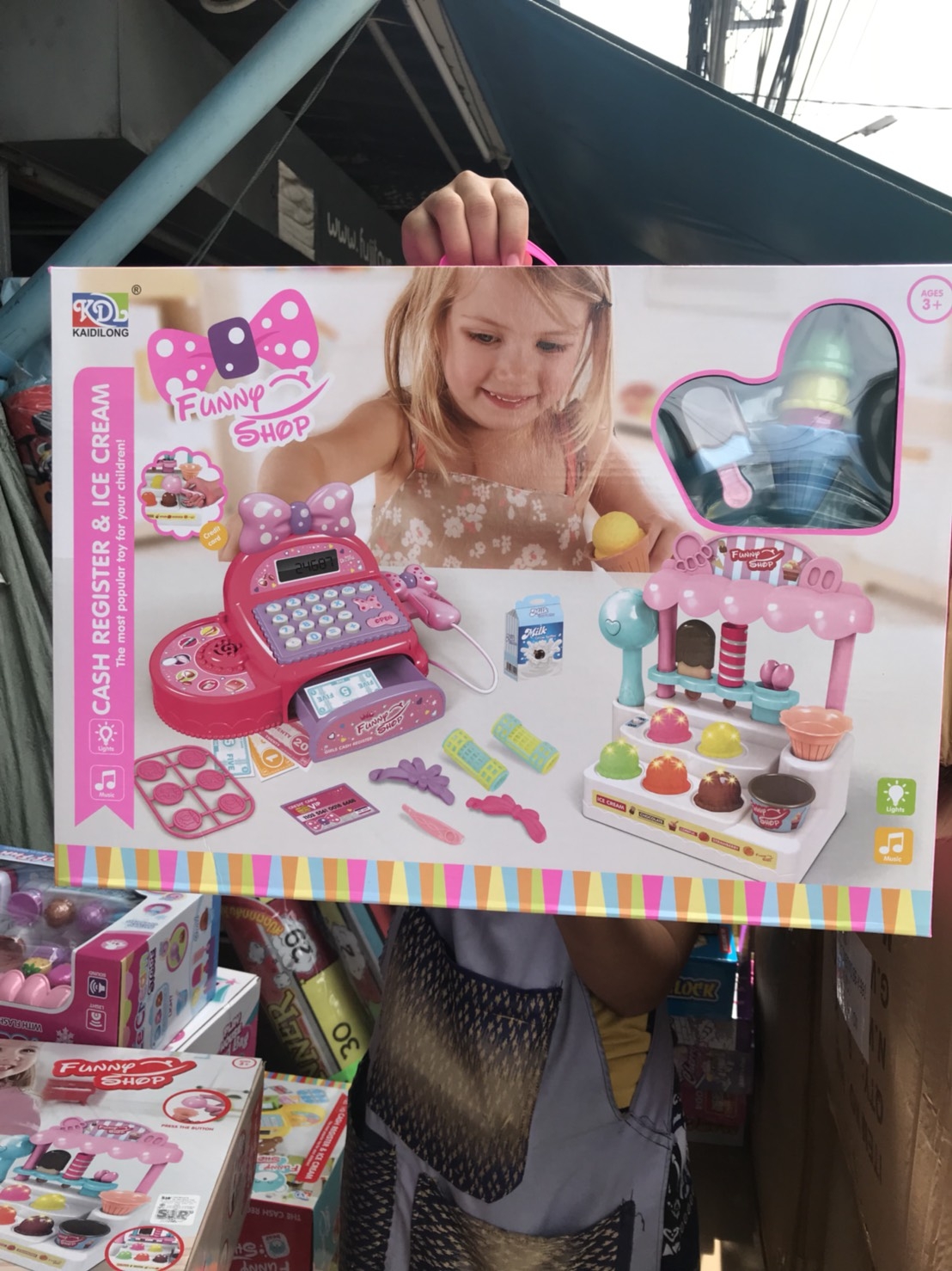 KDL888-9 ของเล่นแคชเชียร์คิดเงินพร้อมร้านไอติม