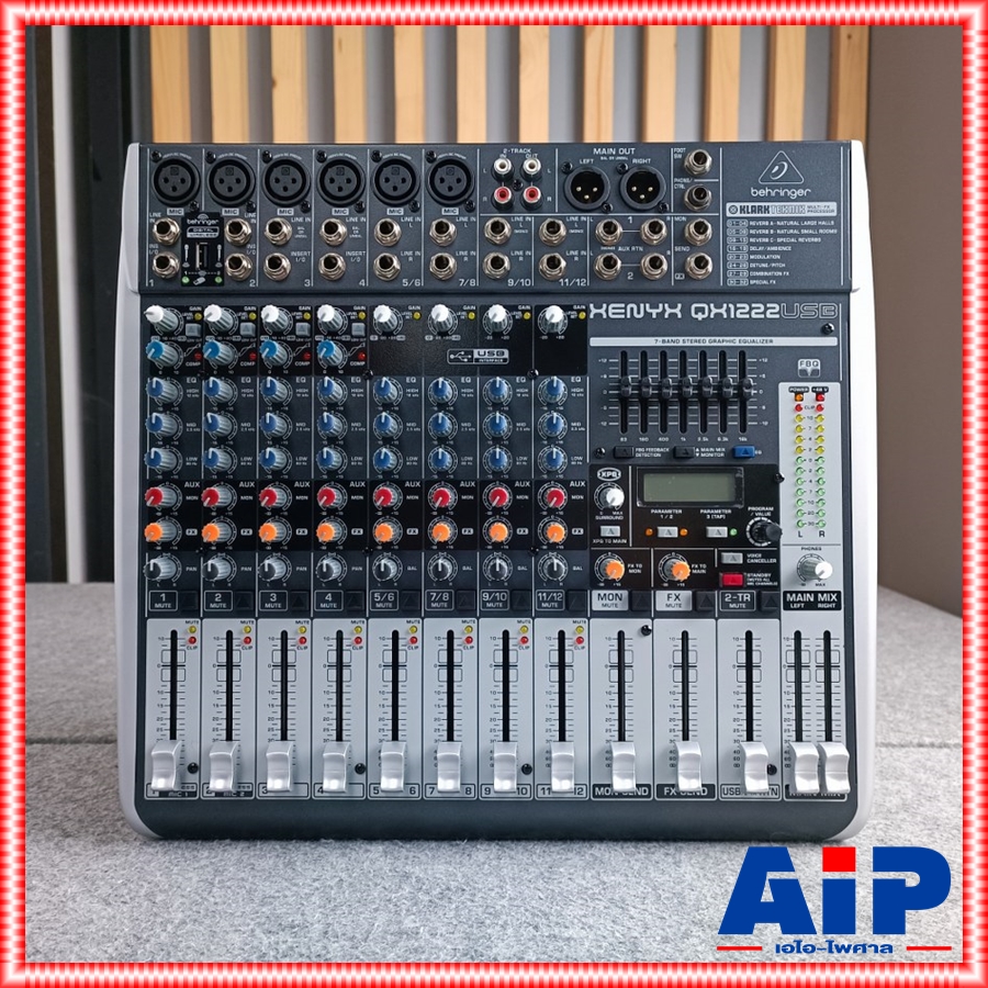 BEHRINGER QX-1222USB mixer MIX QX1222USB QX 1222USB เครื่องเสียง เครื่องปรับแต่งเสียง มิกเซอร์ มิกซ์ เอไอ-ไพศาล +++