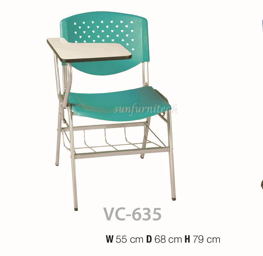 เก้าอี้เลคเชอร์ เก้าอี้ฟังบรรยาย มีตะแกรง ที่นั่ง-พนักพิงพลาสติก รุ่น VC-635