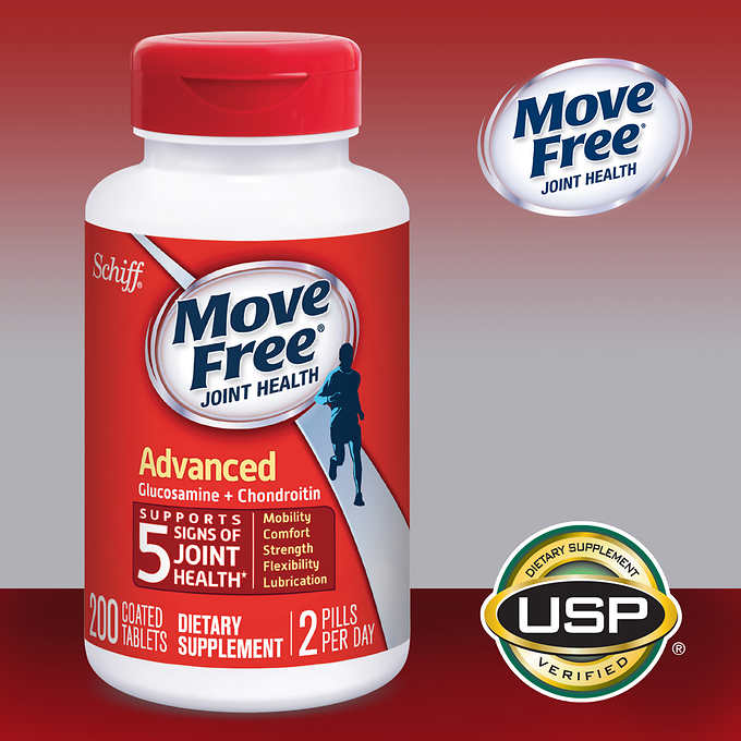 "สินค้าหมดค่ะ". Schiff MoveFree รุ่น Advanced--200 เม็ด วิตามินบำรุงกระดูก ข้อเสื่อม