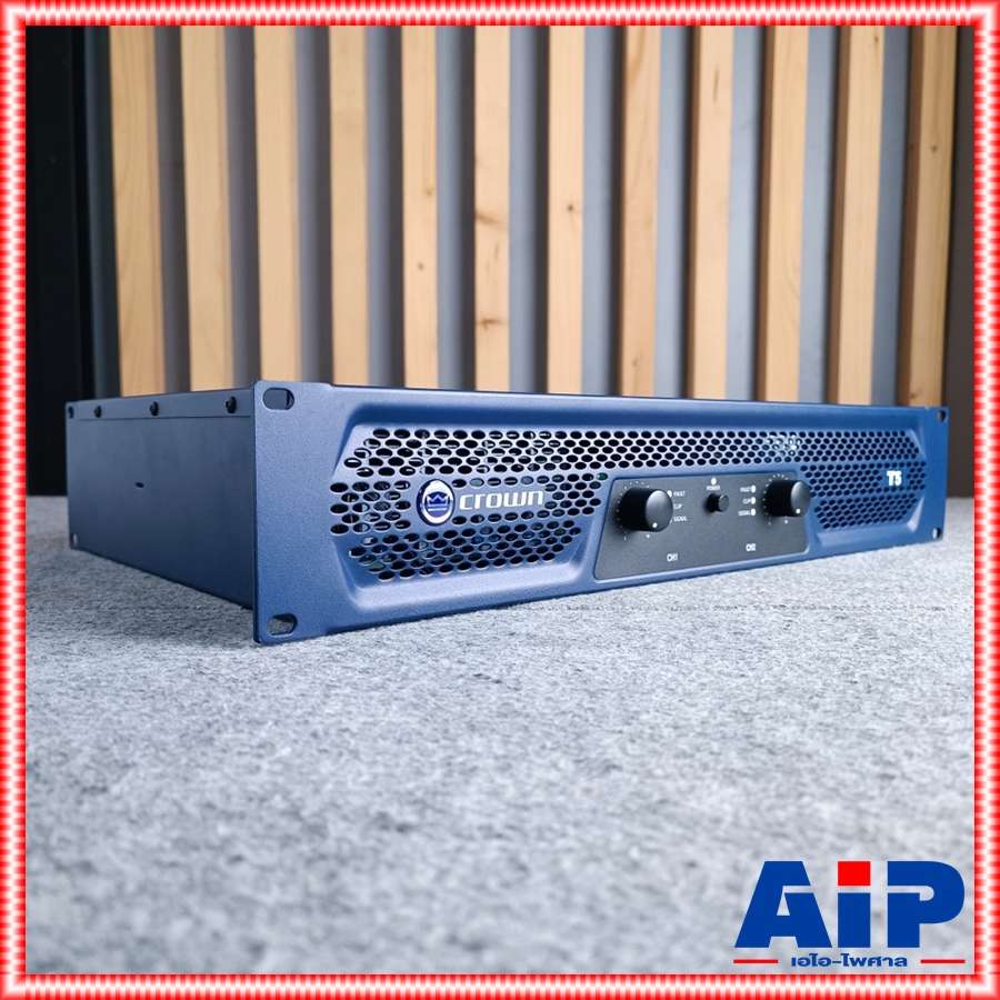 CROWN T-5 poweramp เพาเวอร์แอมป์ เครื่องขยายเสียง 2 ชาแนล กำลังขับ 500 วัตต์ เครื่องขยายเสียงแบบหม้อแปลง T 5 T5 เอไอ-ไพศาล+++