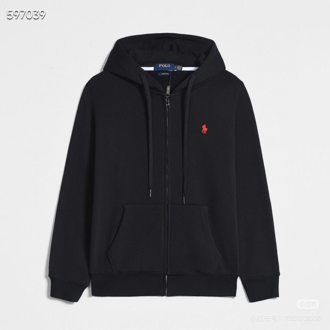 C2** เสื้อ Polo Ralph Lauren ZIP-UP SWEATSHIRT - STEEL HEATHER สินค้าใหม่ ของแท้