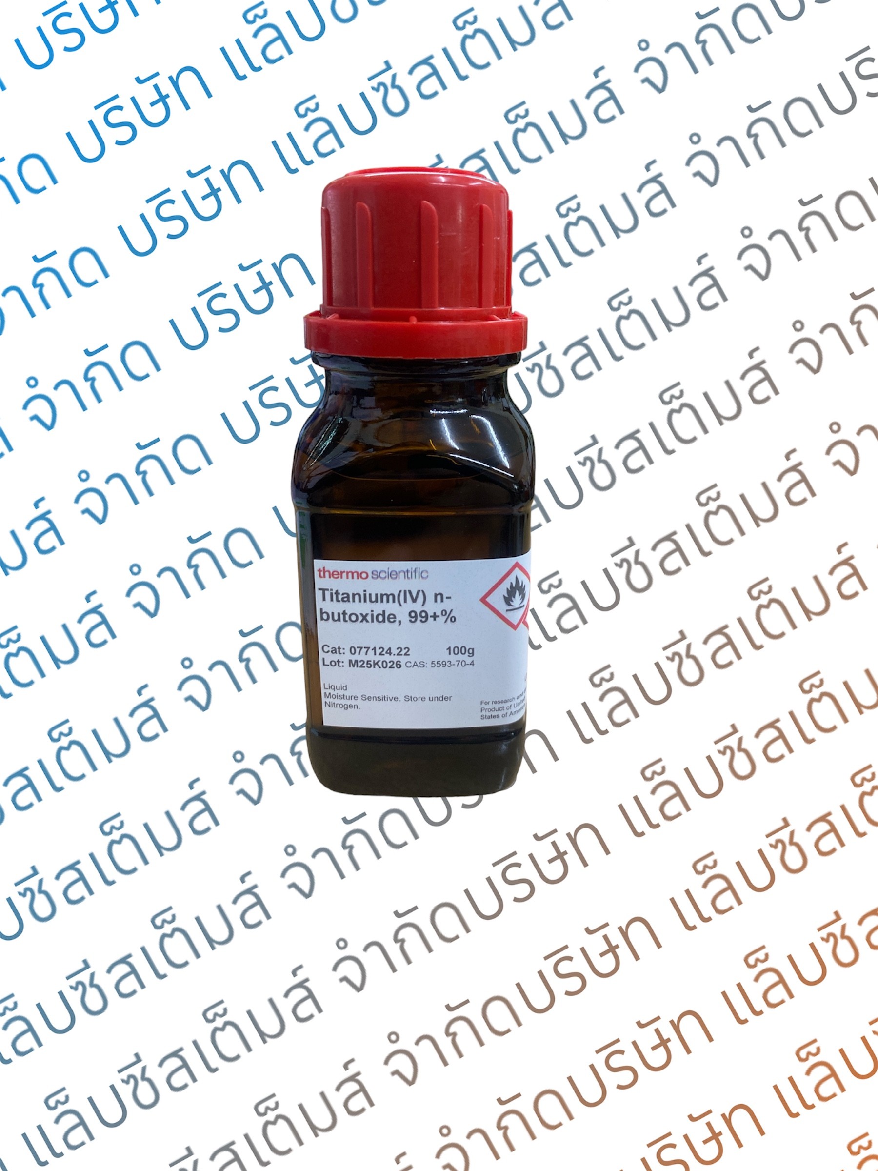 Titanium(IV) n-butoxide, 99+%, 100 g Thermo Scientific