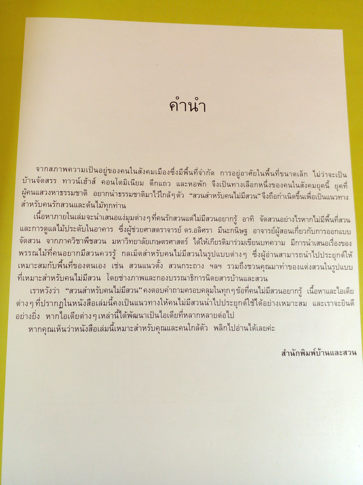 สวนสำหรับคนไม่มีสวน คำตอบสำหรับคนไม่มีพื้นที่สวน