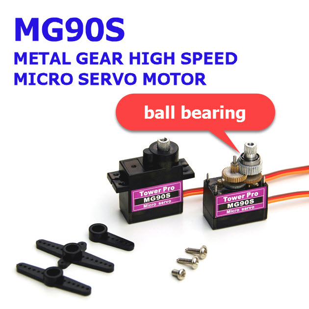 MG90S (ball bearing) METAL GEAR HIGH SPEED MICRO SERVO MOTOR