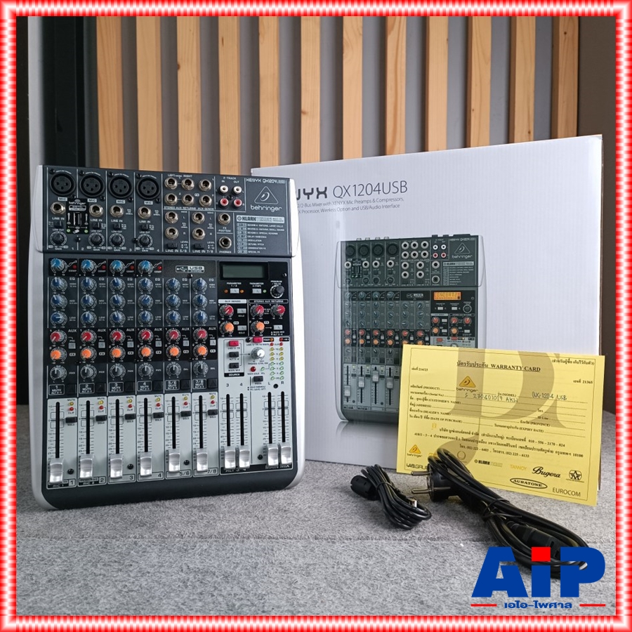BEHRINGER QX-1204USB mixer MIX QX1204USB QX 1204USB เครื่องเสียง เครื่องปรับแต่งเสียง QX-1204 มิกเซอร์ มิกซ์ QX 1204 USB เอไอ-ไพศาล +++