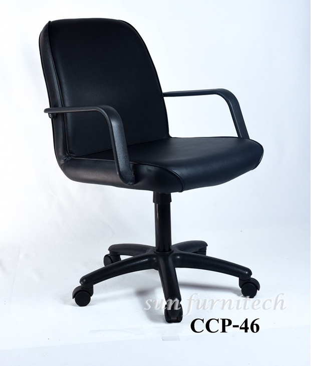 เก้าอี้สำนักงานพนักพิงเตี้ย, เก้าอี้สำนักงาน ระบบแกนหมุน มีท้าวแขน complete รุ่น CCP-46
