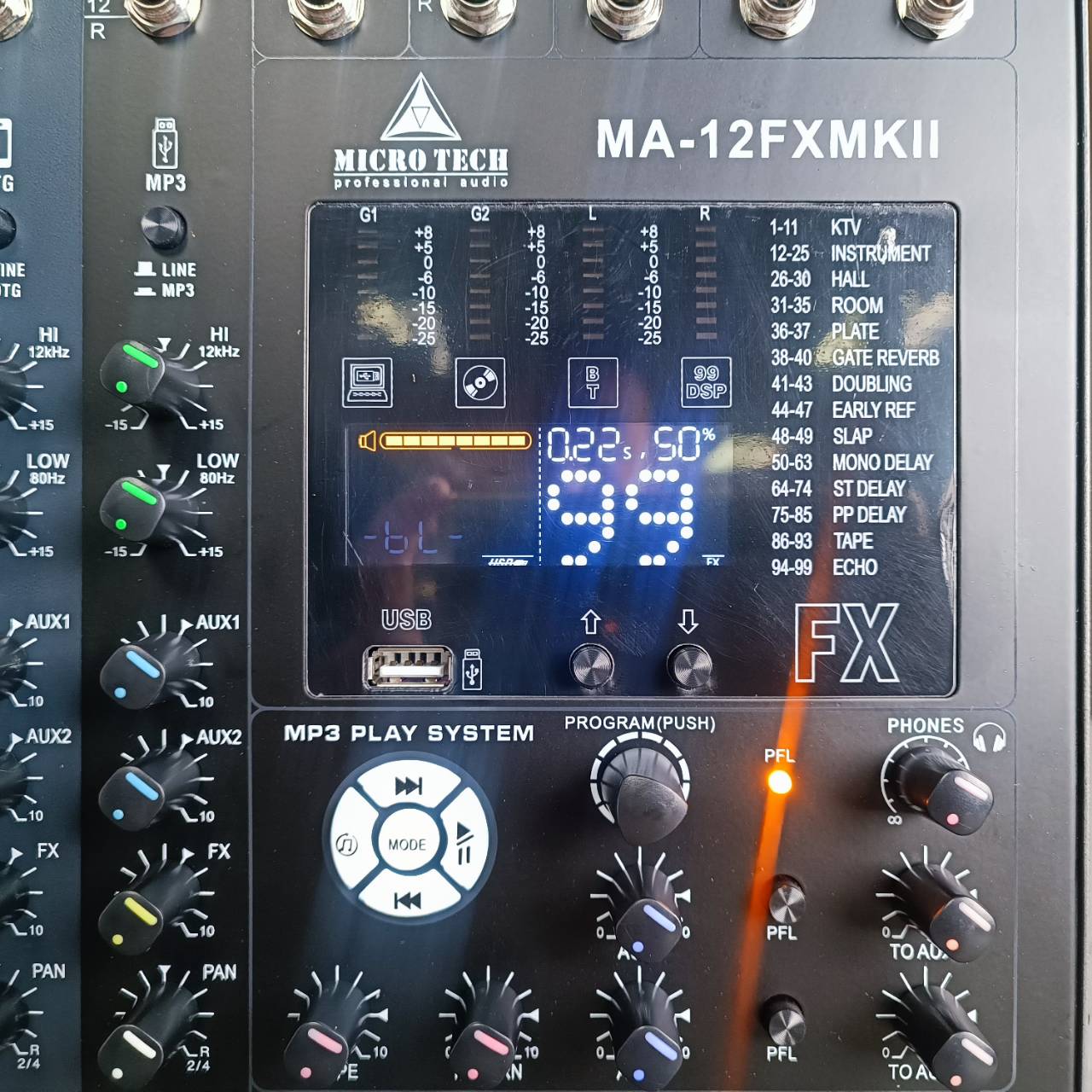 MICROTECH MA-12FX MKII MIXER มิกเซอร์ 12 ช่อง MICRO TECH มิกเซอร์ ไมโครเทค MA12FX MA 12FX เอไอ-ไพศาล