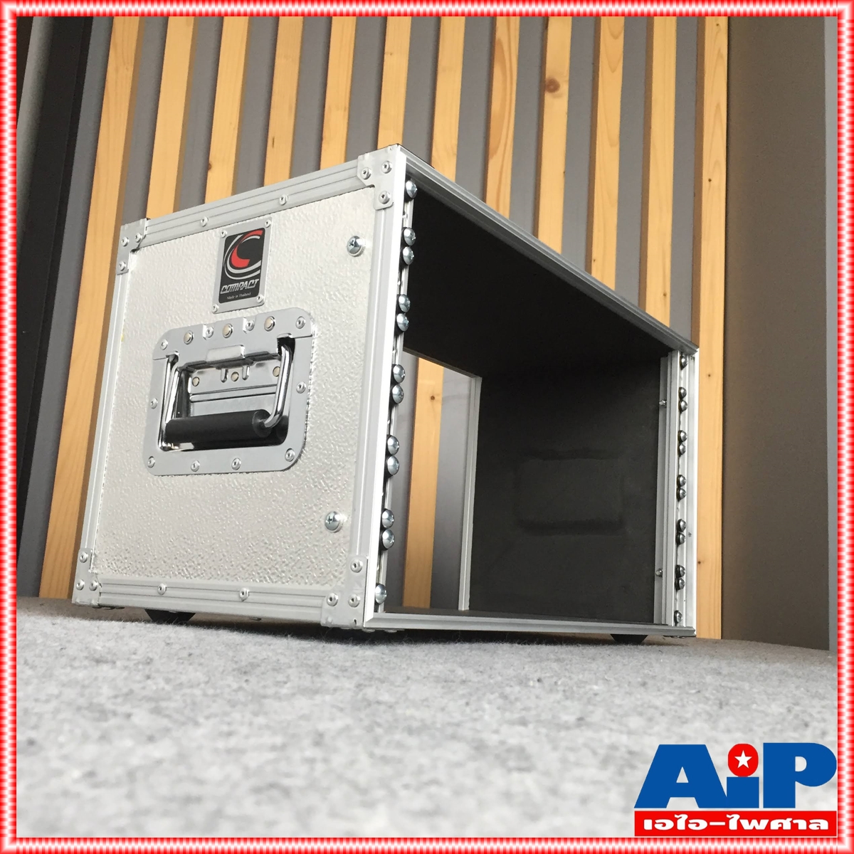 COMPACT EL-6 RACK สีเงิน เปลือยหน้า-หลัง (ไม่มีฝาปิด) ลึก11นิ้ว คอมแพ็ค แร็ค EL6 แร็คเครื่องเสียง แร็คเปลือย แร็คแอมป์