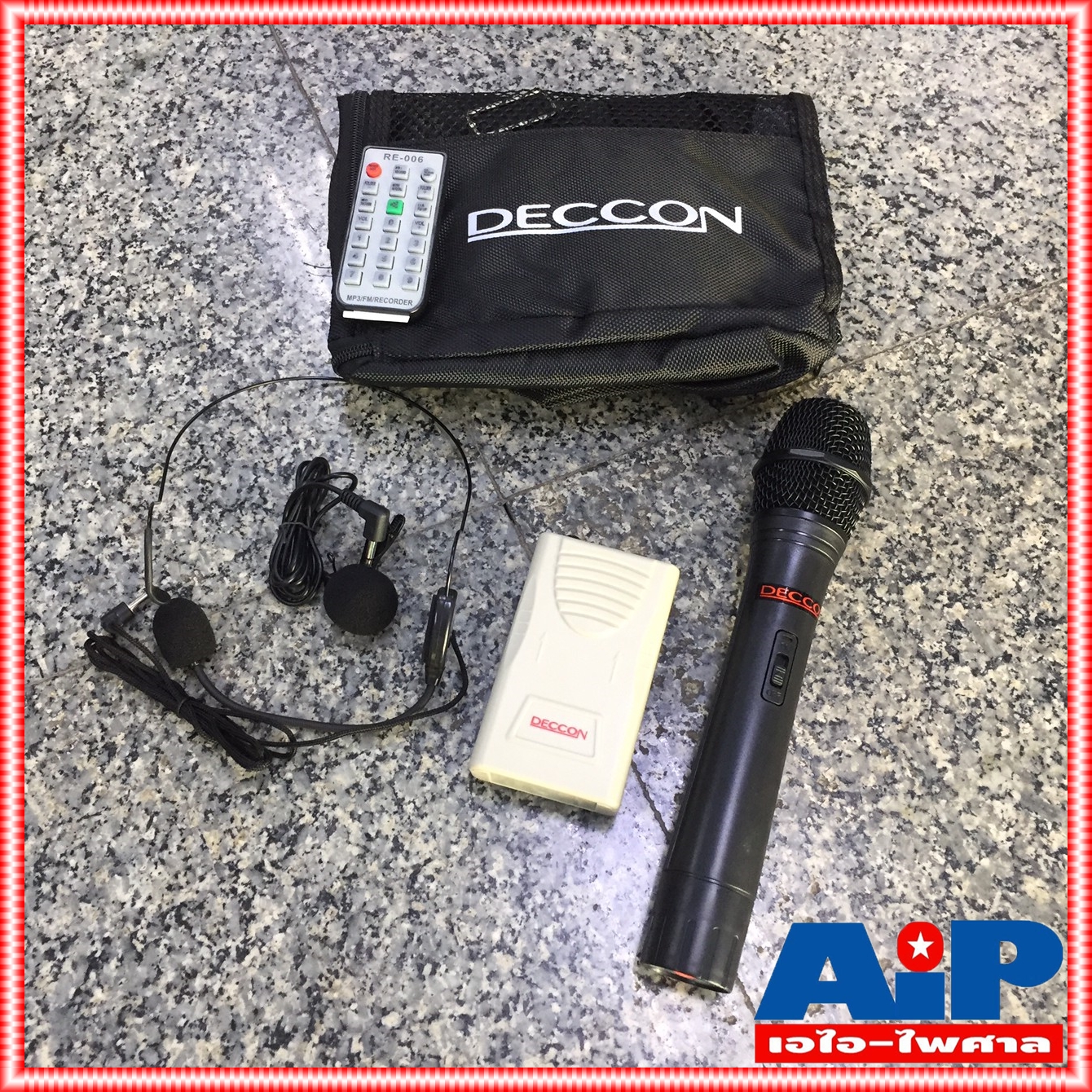 DECCON PWS-230UTB เครื่องช่วยสอน พร้อมไมค์ไร้สาย แบบคาดศรีษะ แบบถือ และแบบหนีบ เครื่องเล็กพกพาสะดวก PWS 230UTB PWS230 UTB PWS230UTB เอไอ-ไพศาล