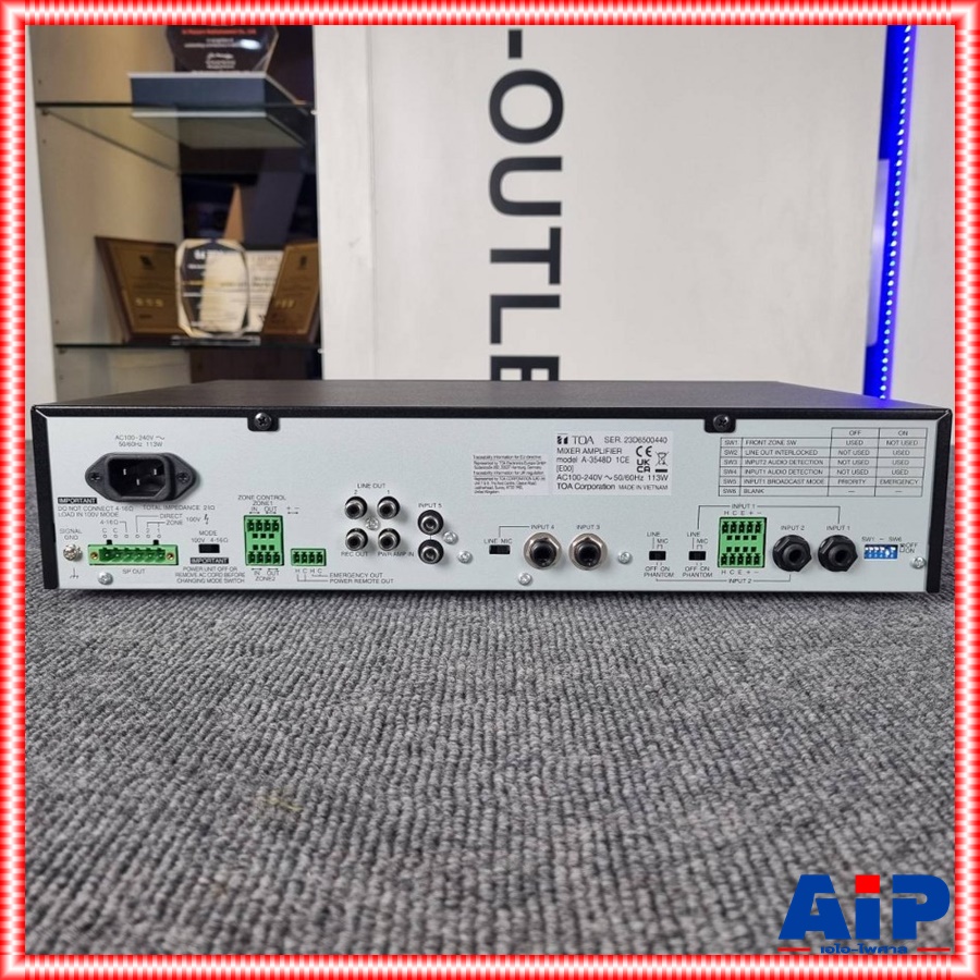 TOA A-3548D AMPLIFIER เครื่องขยายเสียง a3548d AMP amp แอมป์ แอมป์TOA เครื่องเสียง เอไอ-ไพศาล สำเนา