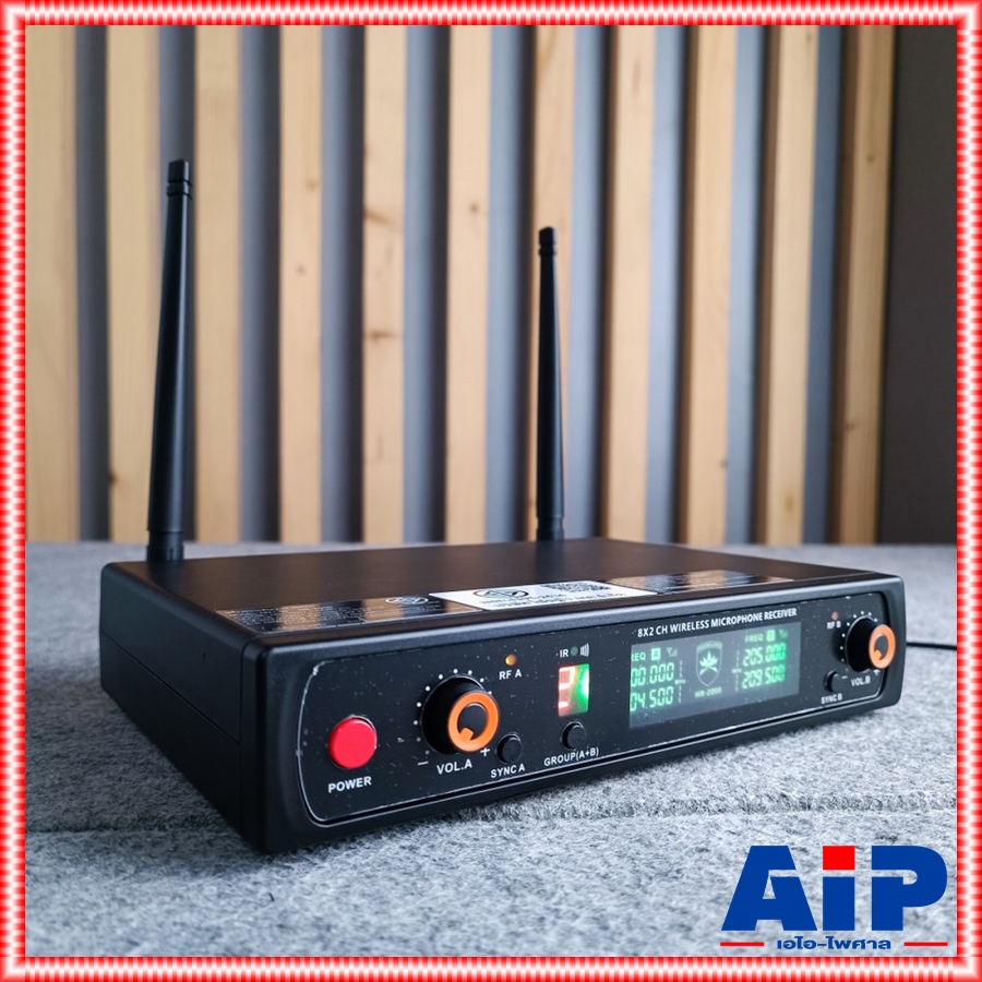 yyy PROEUROTECH HR-2000 ไมค์ลอยมือถือคู่VHF รุ่นใหม่ มีกล่อง ไมค์ลอย ไมค์คาราโอเกะ โปรยูโรเทค HR 2000 HR2000 เอไอ-ไพศาล