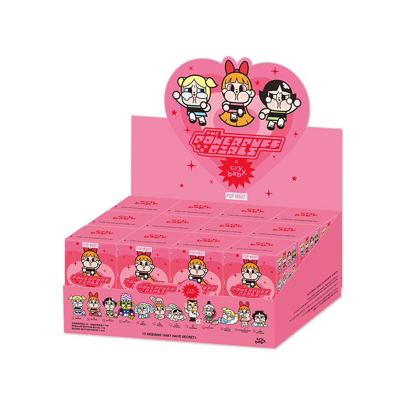 พร้อมส่งจากไทย ของแท้ เซตกล่องสุ่ม! POPMART Crybaby x Powerpuff Girl