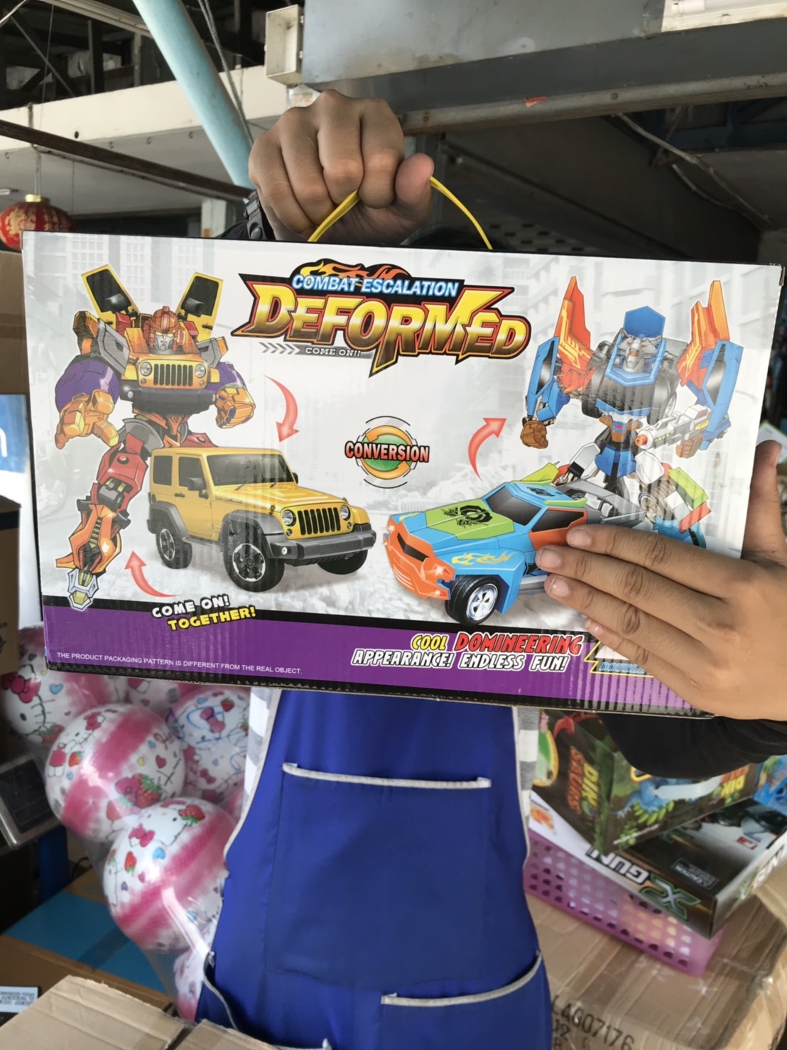 899-60 หุ่นแปลงร่างรถ 2 ตัว กล่องละ