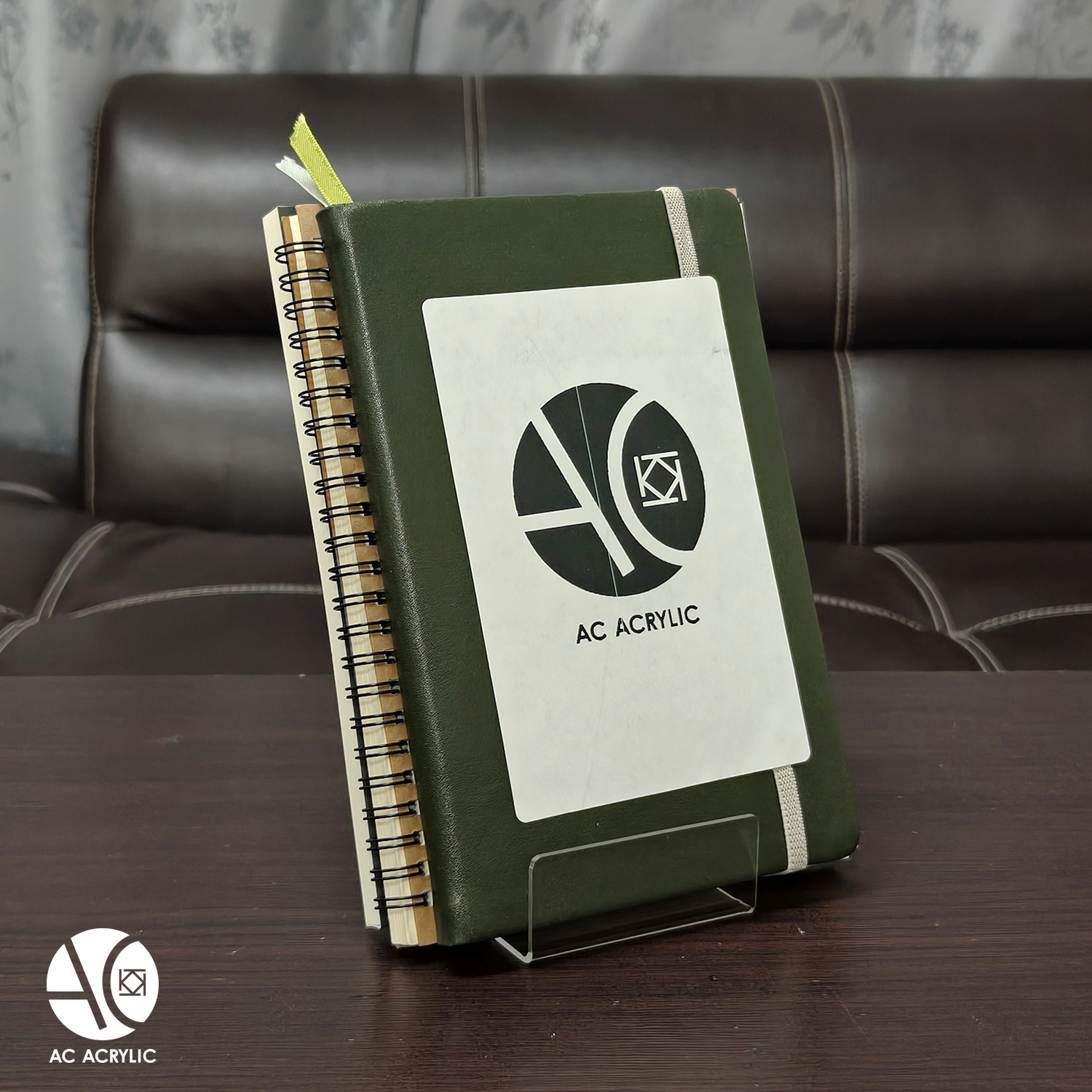 ที่วางสินค้าอะคริลิค ที่ตั้งหนังสือ แท่นวางโทรศัพท์ ใส หนา 2 มิล (MS4)