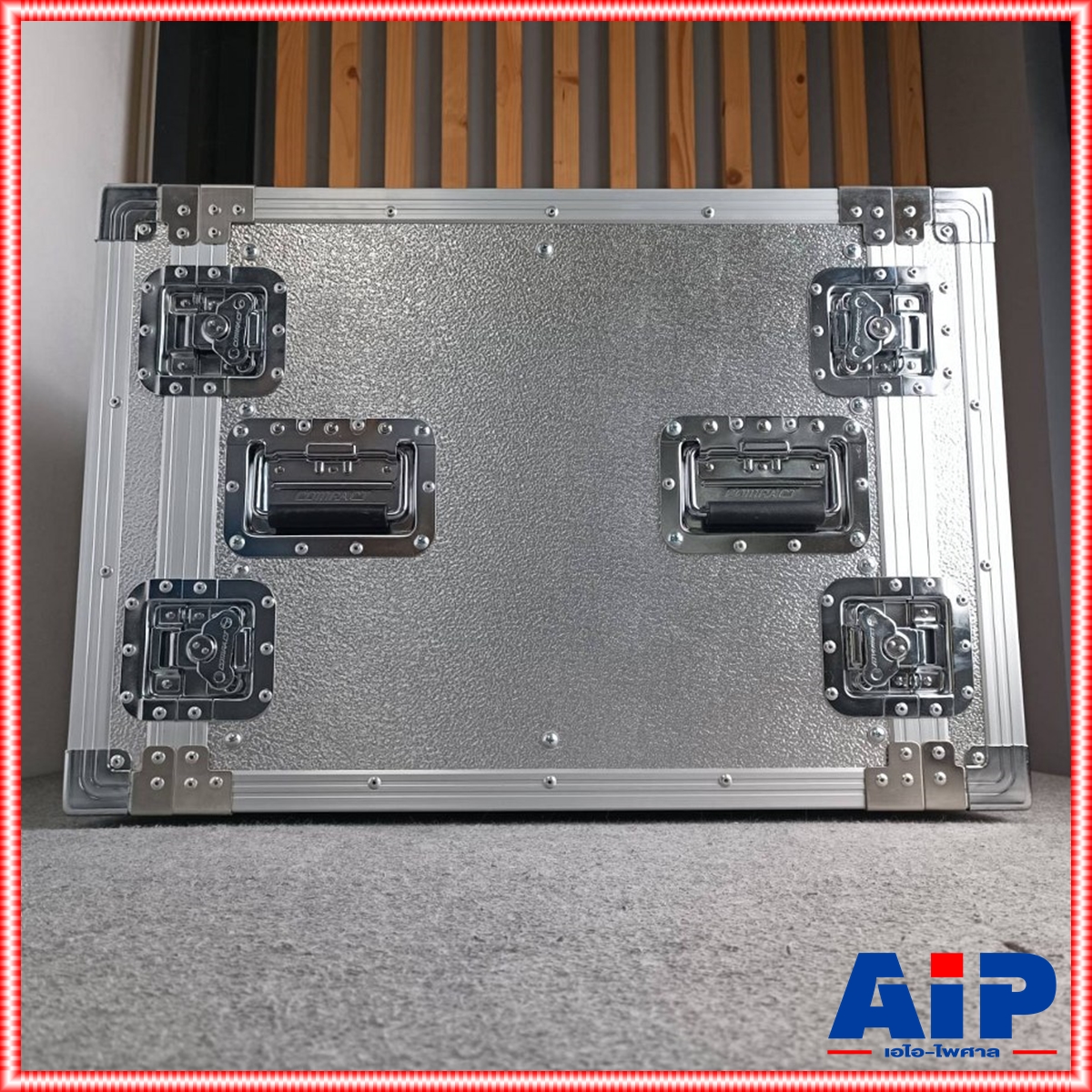 COMPACT B-10U 2ฝาหน้า-หลัง ลึก21" ผิวอลูมิเนียม แร็ค กล่องใส่เครื่องเสียง แร็คลึก21นิ้ว RACK10U เอไอ-ไพศาล