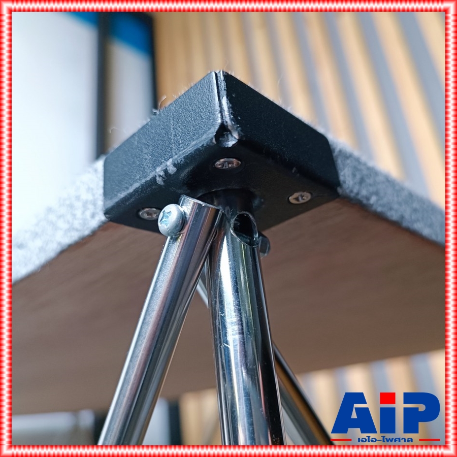 โต๊ะวางขาสแตนเลสx-01V2 60x60 สูง40เซนติเมตร สีเทา (ขาสามารถพับเก็บได้) โต๊ะอเนกประสงค์ โต๊ะวางมิกซ์ ชั้นวางเครื่องเสียง