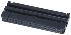 FC-40P 2x20Pin Dual Row Pitch 2.54mm IDC Socket Connector Female Header 40-pin cable socket