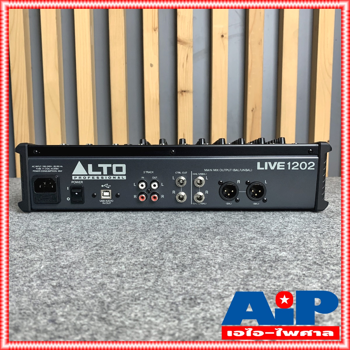 ALTO LIVE-1202 MIXER เครื่องแต่งเสียง เครื่องปรับแต่งเสียง เครื่องเสียง มิกเชอร์ มิกซ์ LIVE 1202 LIVE1202 เอไอ-ไพศาล