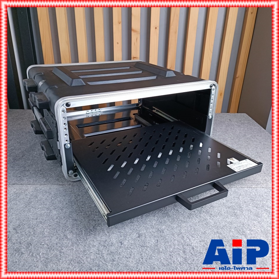 สีดำ NPE SLIDE TRESTLE SUPPORT OS-700 ถาดสไลด์ ถาดรองสไลด์ ถาด สไลด์ ใส่แร็ค วาง มิกเซอร์ OS700 OS 700 เอไอ-ไพศาล