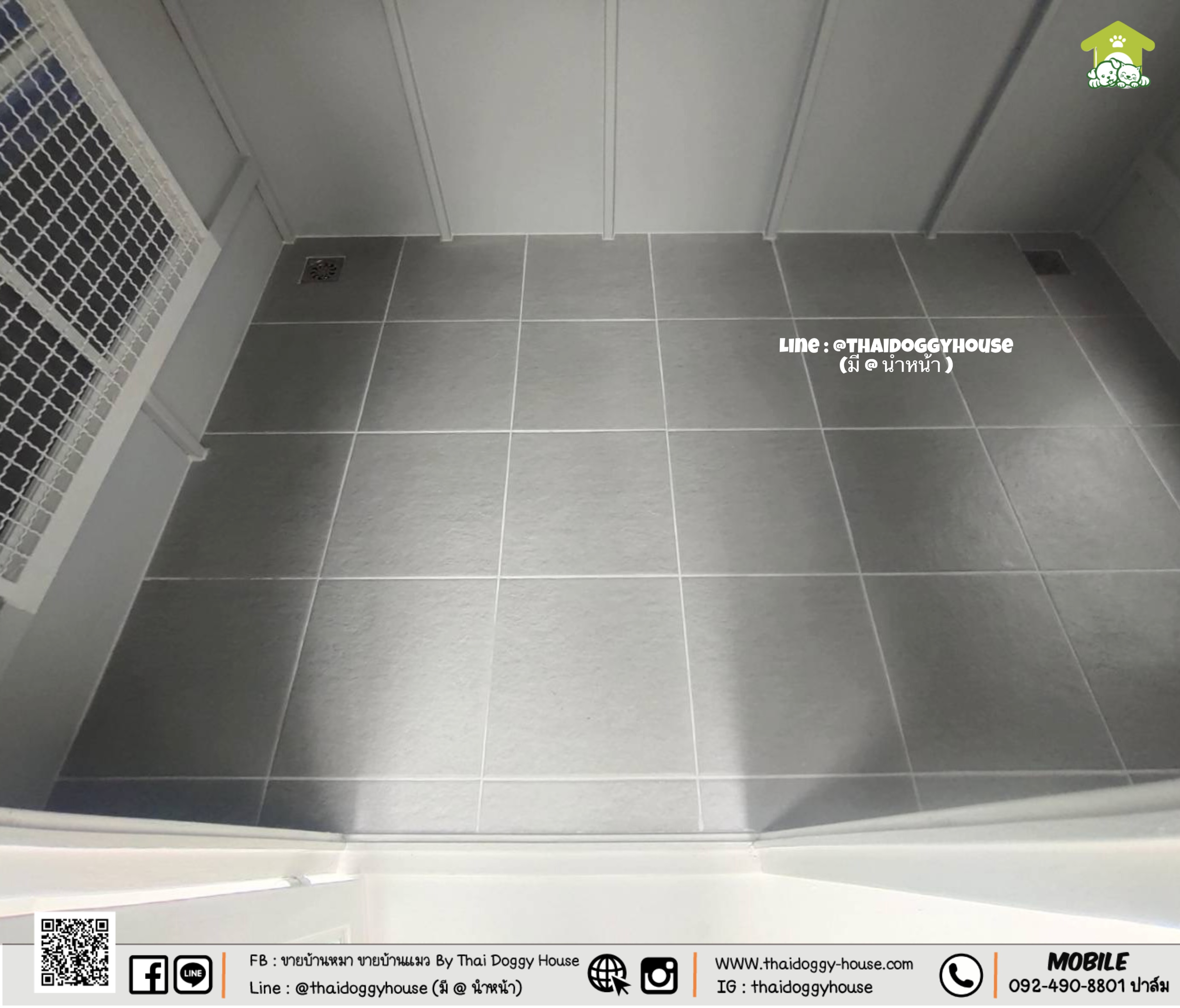 บ้านหมา บ้านแมว " 𝐓𝐇𝐀𝐈 𝐃𝐎𝐆𝐆𝐘 𝐇𝐎𝐔𝐒𝐄 " 🐕🦺🐈 แบบใหม่ล่าสุดของทางร้าน ดีไซน์ทันสมัยให้ความรู้สึกเรียบหรู สวยงาม บ้