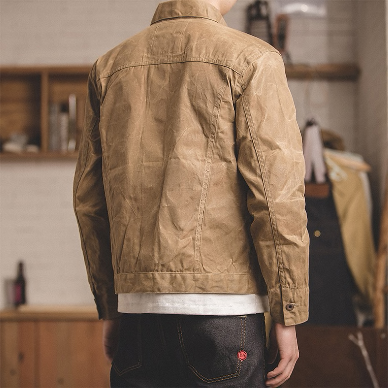 OVERLAY WAXED JACKET