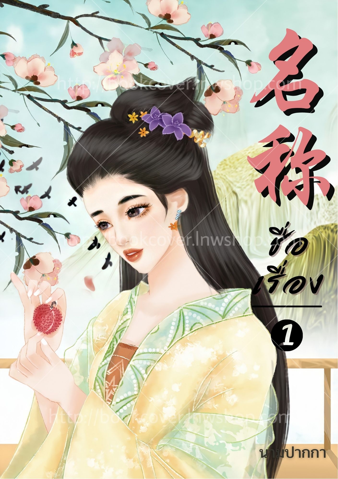 ปกนิยายจีนโบราณ แนวภาพวาดสาวงาม