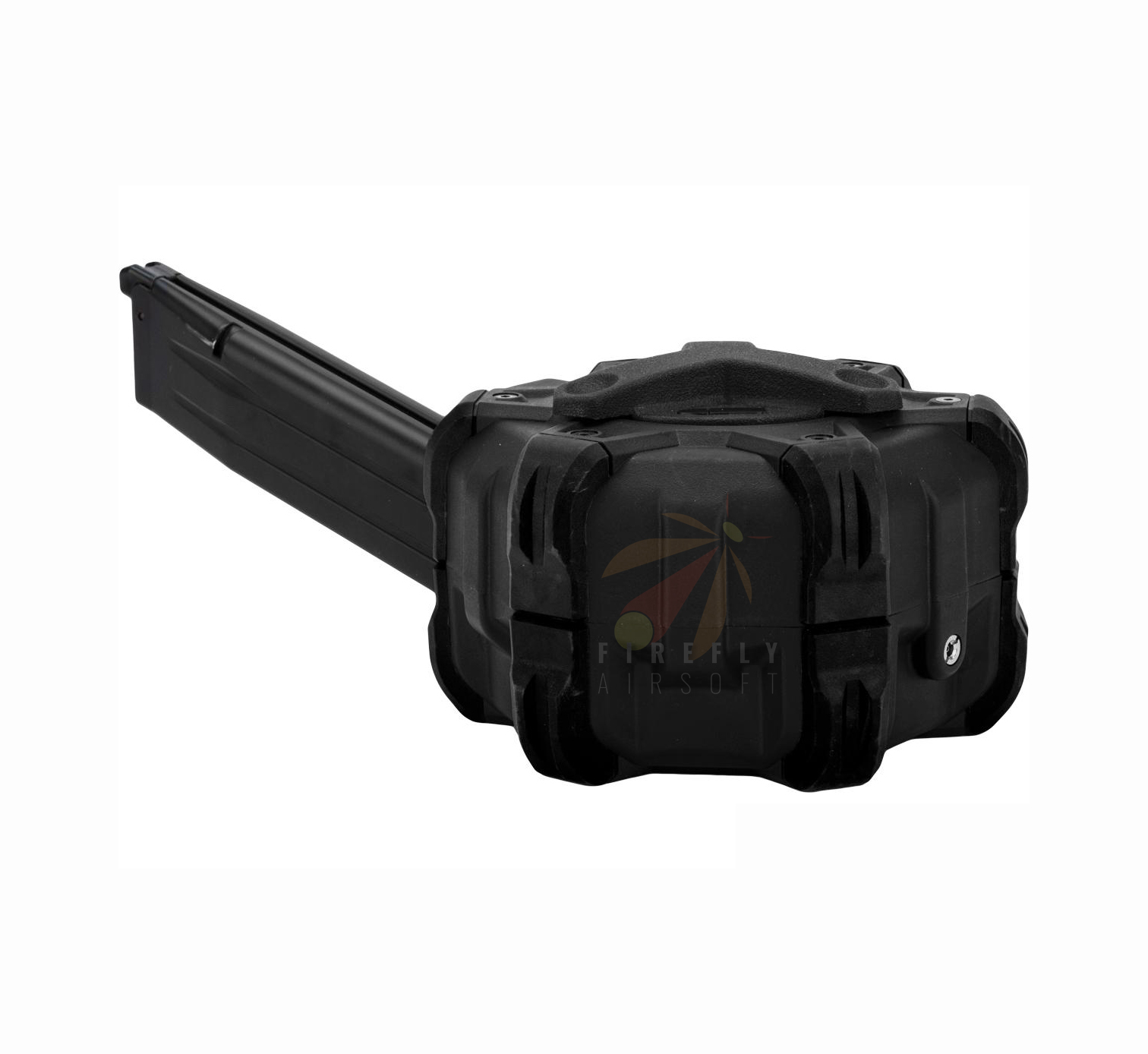 AW CUSTOM 1911 GREEN GAS MAGAZINE (350 ROUNDS DRUM MAGAZINE) - BLACK