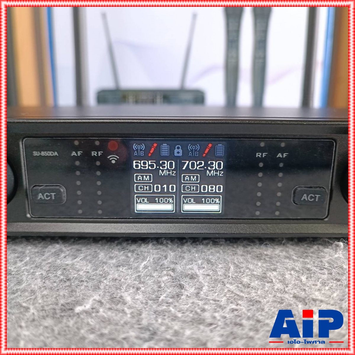 SOUNDVISION SU-850DA/HT ไมค์ลอยคู่ ชุดไมค์ลอย ดิจิตอล มือถือคู่ ย่าน UHF SU-850DA SU850DA SU850 DA SU 850 DA เอไอ-ไพศาล +++
