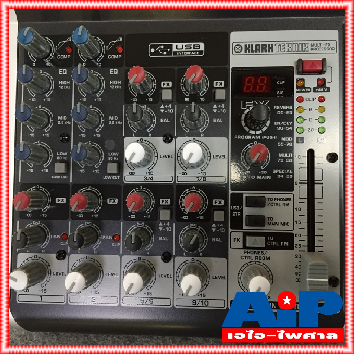 มิกเซอร์ BEHRINGER XENYX QX1002USB Mixer KLARK TEKNIK Multi-FX Processor and USB/Audio Interface QX-1002USB เอไอ-ไพศาล +++