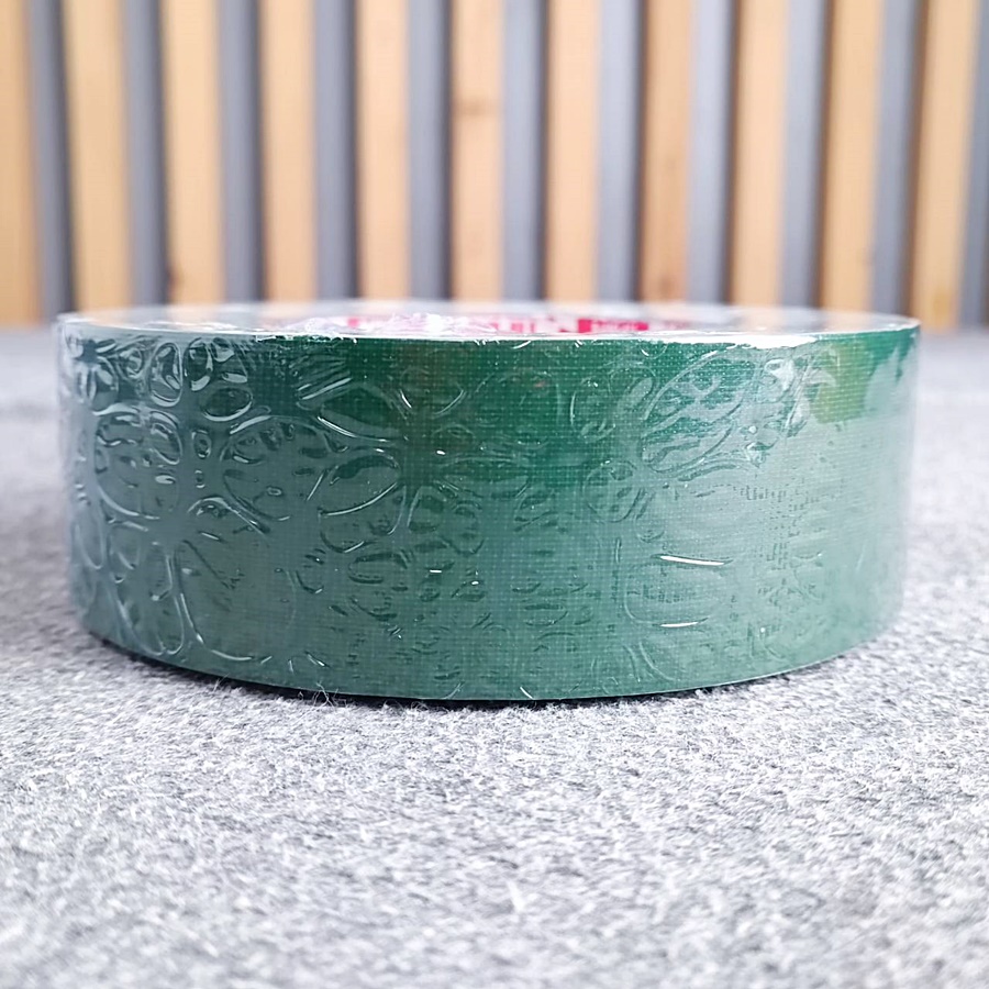 สีเขียว แร็คซีน2นิ้ว 50หลา DG เทปแร็คซีนม้วนใหญ่ เทปหนา แลคซีน เทปผ้า กระดาษกาวย่น ยาว50หลา เอไอ-ไพศาล