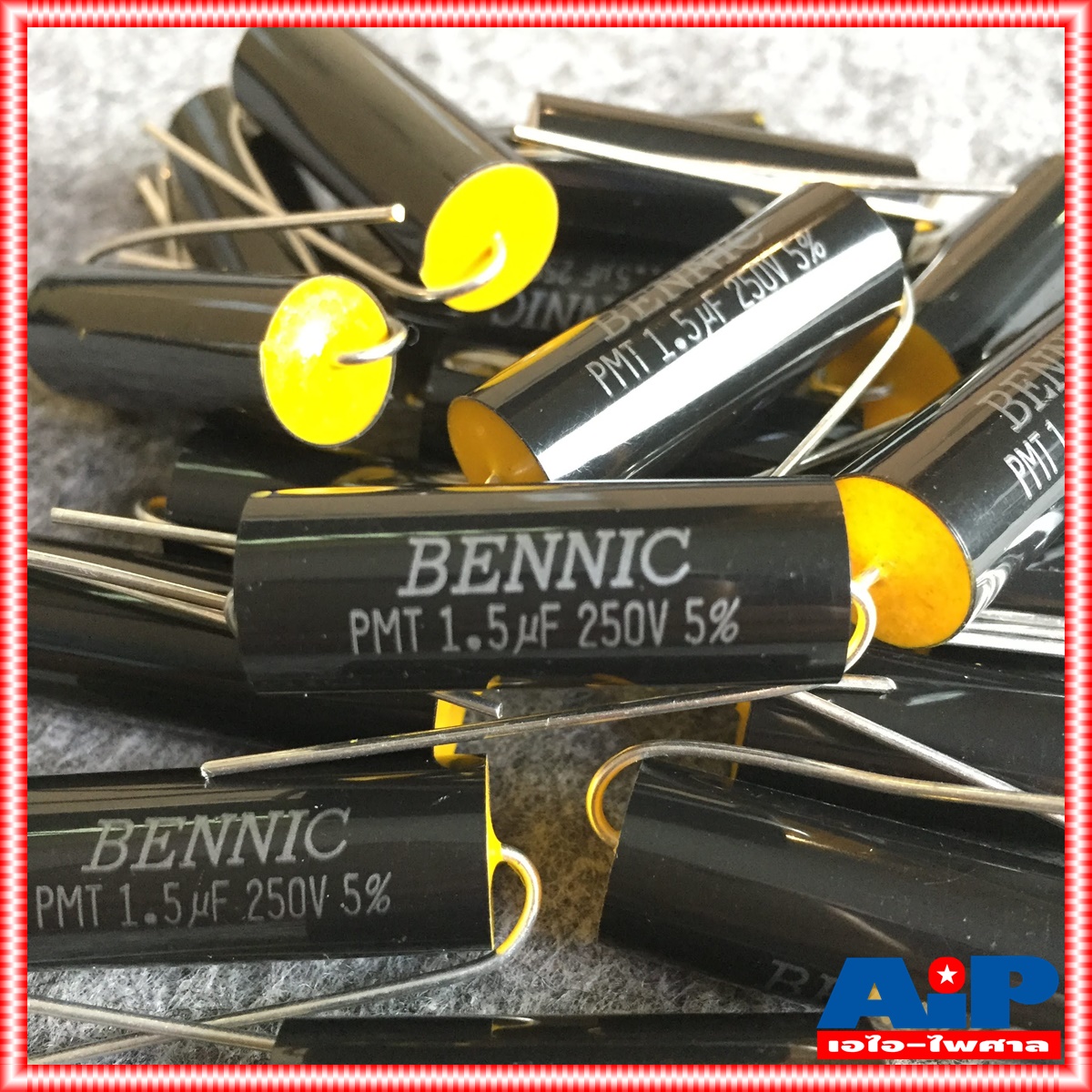 C 1.5/250VDC PMT (MPT) BENNIC สีดำ c ใส่ลำโพง cเสียงแหลม คาปา เสียงแหลม ลำโพง C เสียงแหลม คอนเดนเซอร์ 1.5UF /250VDC