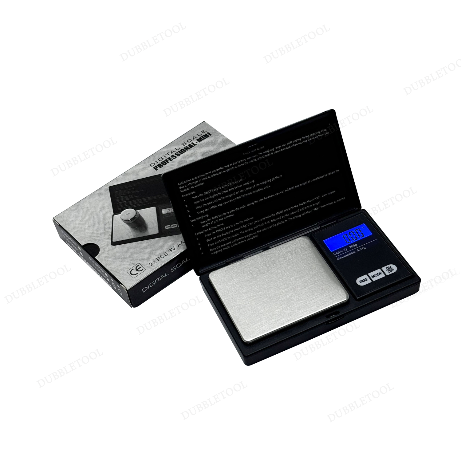 เครื่องชั่งดิจิตอล 200g 0.01g เครื่องชั่งทอง เครื่องชั่งพกพาดิจิตอล Digital Scale Professional Mini เช็คก่อนส่ง (CAL)
