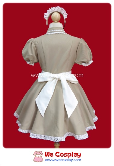 ชุดเมดคาเฟ่ลาเต้ Café Latte Maid Costume สีกาแฟนม