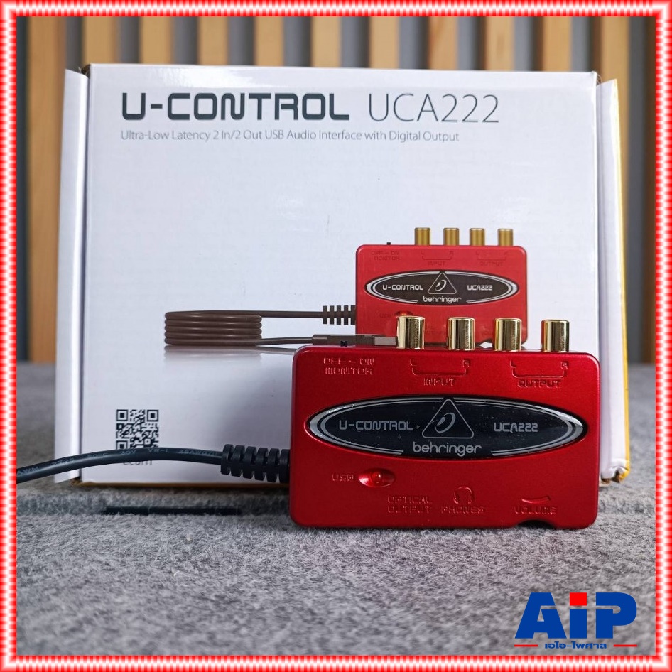 BEHRINGER UCA-222 USB Audio Interface ออดิโออินเตอร์เฟส ความละเอียด 24-bit/192kHz พร้อมปรีไมค์ 2 Input / 2 Output UCA 222 UCA222 เอไอ-ไพศาล +++