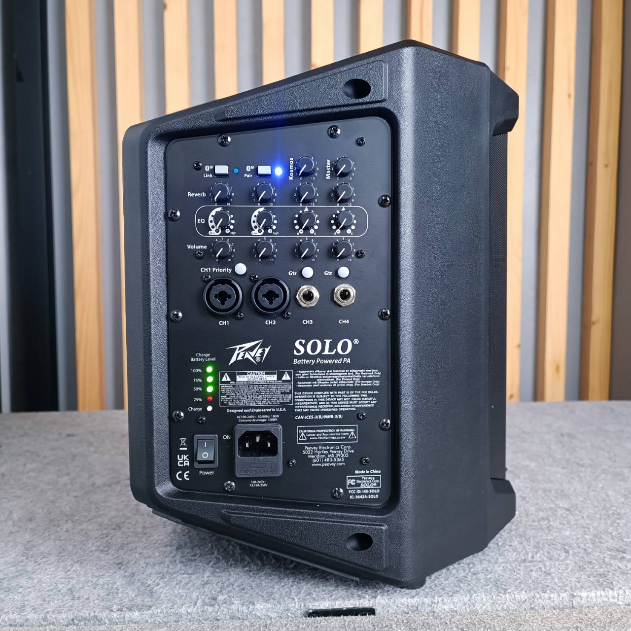 PEAVEY SOLO ลำโพงบลูทูธมีแบตเตอรี่ Peavey Solo Battery Powered Portable เครื่องเสียงกลางแจ้ง ลำโพง PA ลำโพงพกพา แบตในตัว 6.5 นิ้ว เอไอ-ไพศาล