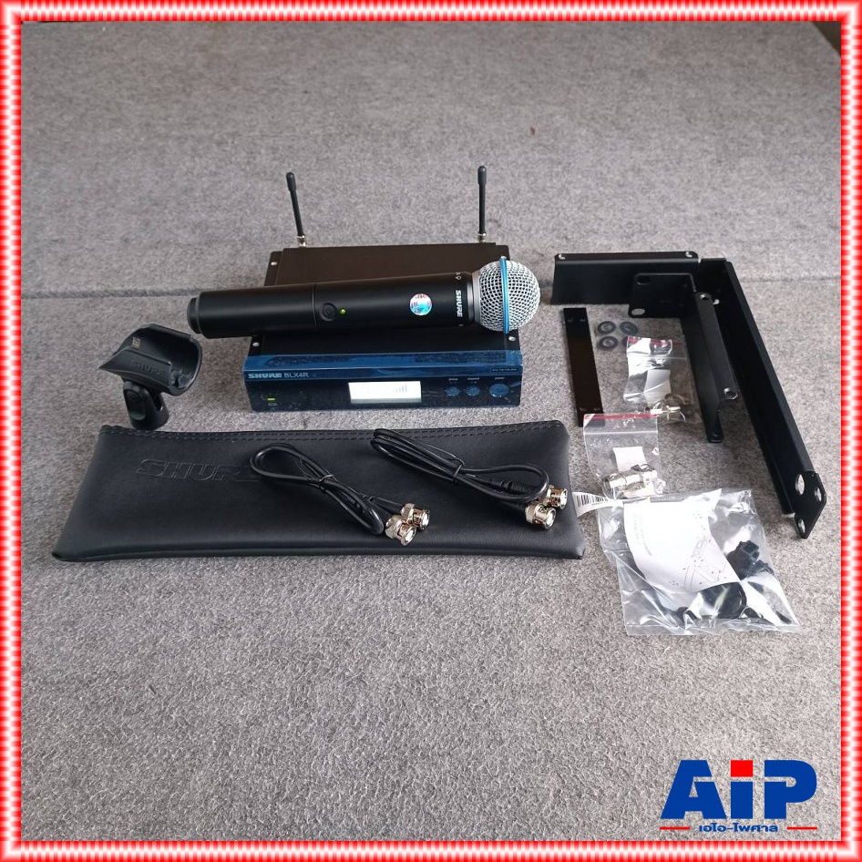 SHURE BLX24RTH/B58-Q12 ไมค์ลอย ไมโครโฟนไร้สาย ไมค์ลอยแบบไมค์เดี่ยว BLX 24 RTH / B 58 Q 12 BLX24RTH/B58Q12 เอไอ-ไพศาล +++