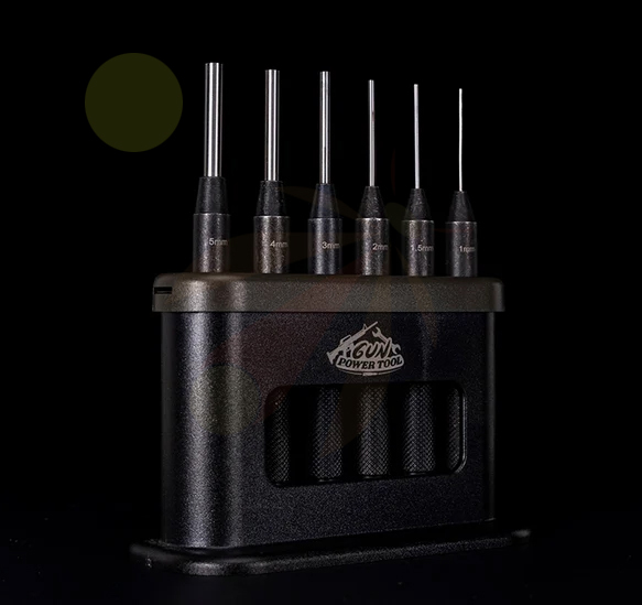 GUN POWER TOOL 6PCS PUNCHER SET -BK-DE-MG