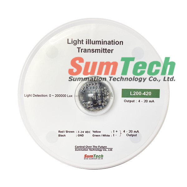 Light sensor 0-200000Lux, output 4-20 mA